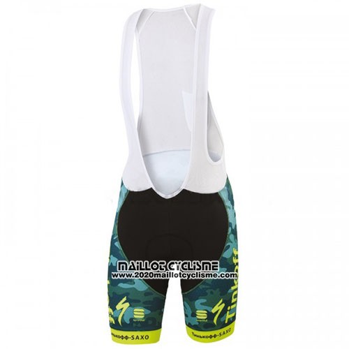 2016 Maillot Ciclismo Tinkoff Saxo Bank Jaune et Vert Manches Courtes et Cuissard